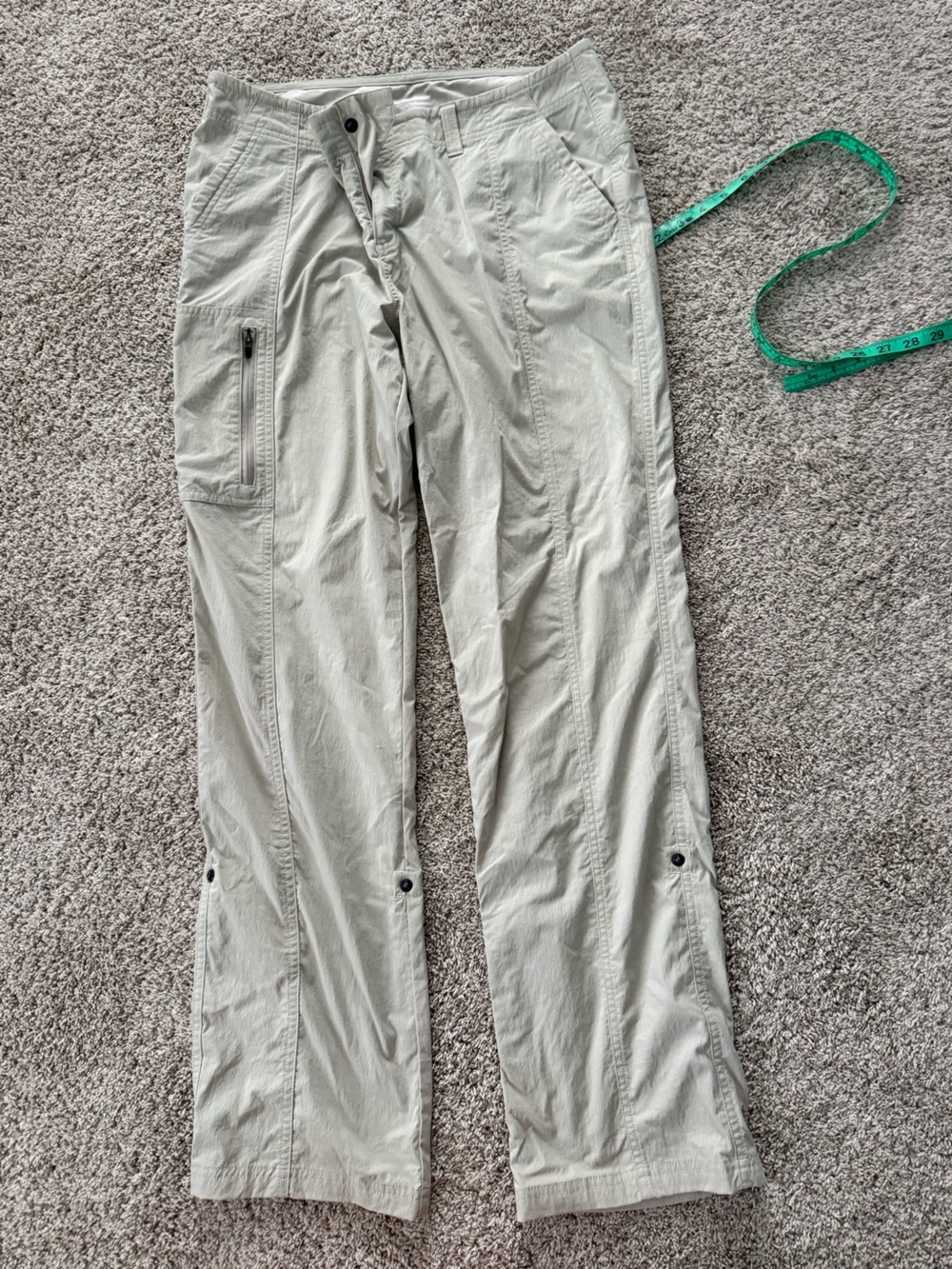 Royal Robbins Discovery III convertible travel pant size 12 Tan Beige